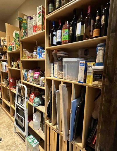 View 1 of pantry before organization.